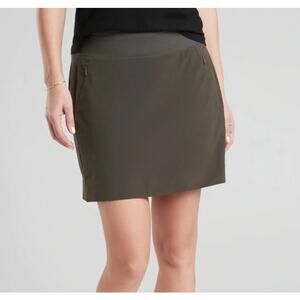 Athleta Soho Skort Athletic Skirt Olive Green Tennis Prep Pickleball Athleisure
